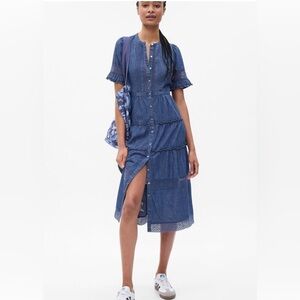 LoveShackFancy x Gap Chambray Dress